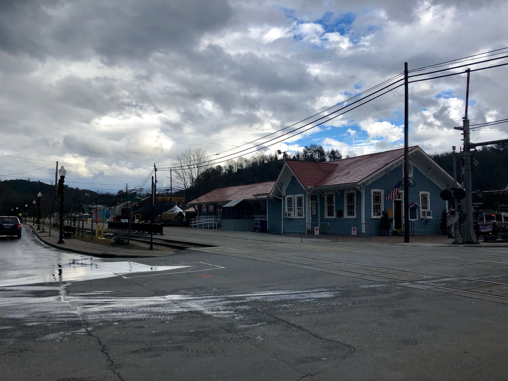 The Bryson City depot, where every Great Smoky Mountains Railroad trip begins