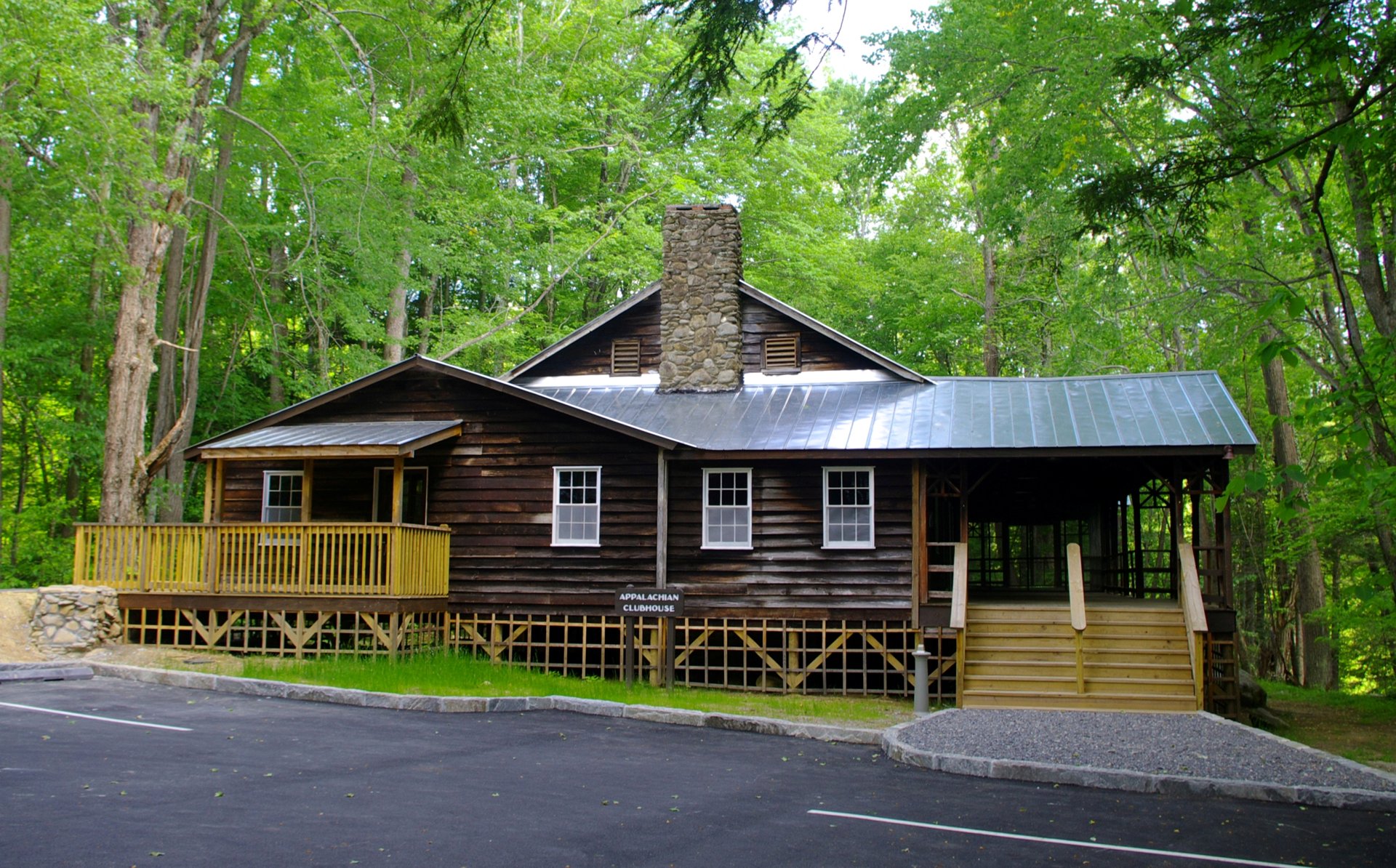 The Appalachian Clubhouse, rebuilt in 1934 and restored by the park